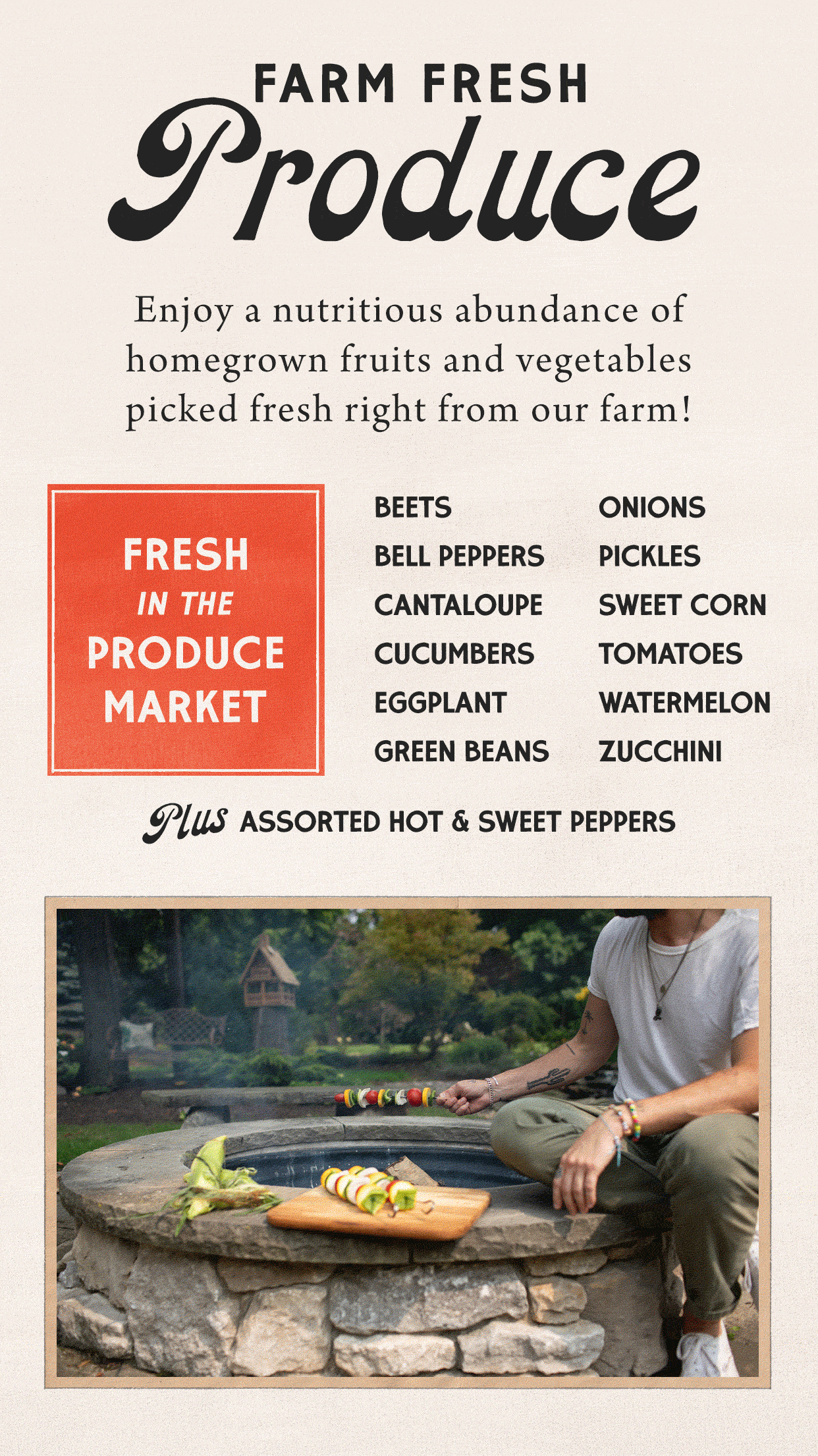Farm Fresh Produce at Hoen's Garden Center